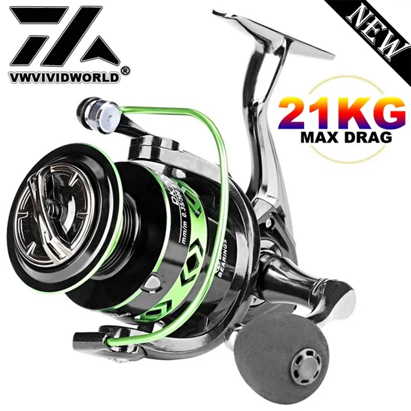 Kastking Reel Zephyr - VWVIVIDWORLD, 21 kg maximale Zugkraft, Angelrolle,
