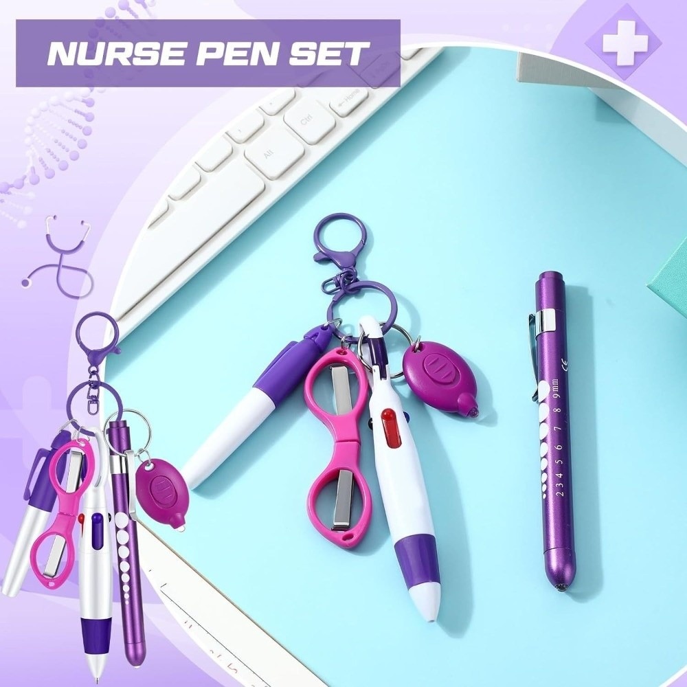 Penn Reel Fierce - Neues Einziehbares Krankenschwester-Stift-Set mit Schlüsselband, Langlebiges