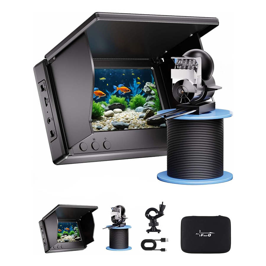 Fishing Depth Finder - FOURQ Handgehaltener 1080P 4,3'' LCD Fischfinder