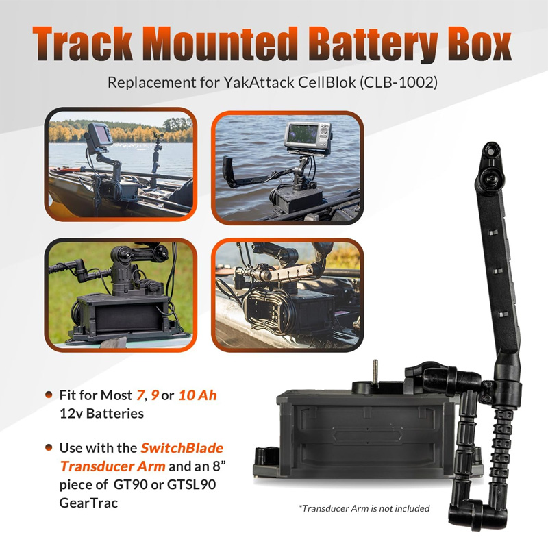 Schienenmontierter Batteriekas – Fish Finder Mount Bewertung und Preis